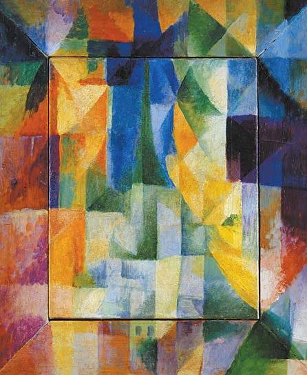 3. 순수한 색채와 형태만으로 회화를 구성한 프랑스 화가 로베르 들로네의 ‘창’(1912).