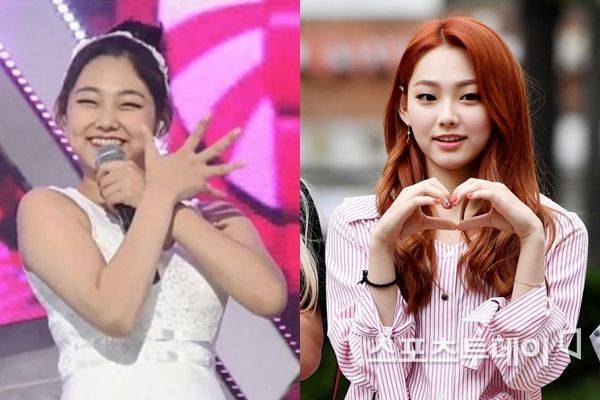 미나 41.7kg 다이어트 / 사진=프로듀스 101 캡처, DB