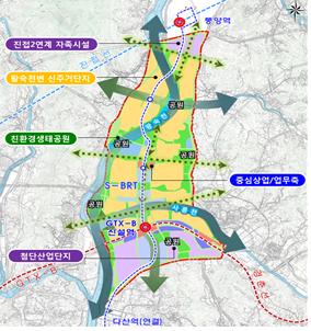 남양주 왕숙지구 토지이용 구상안/자료=국토교통부