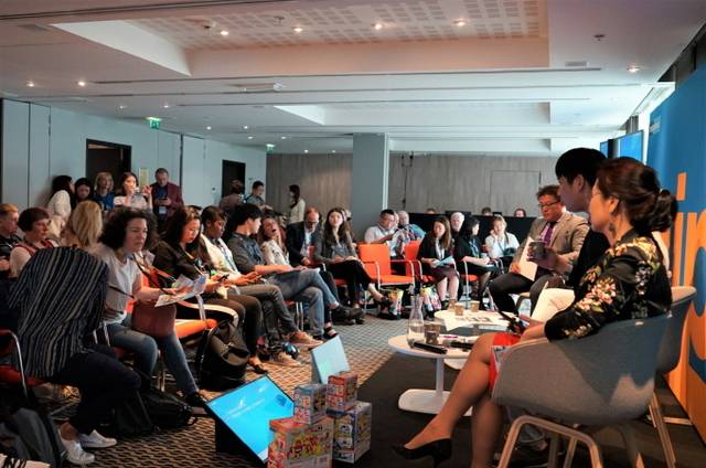 ▲지난 13일 MIPJunior에서 Cookies & Screen 쇼케이스가 진행됐다.  ⓒ한국콘텐츠진흥원