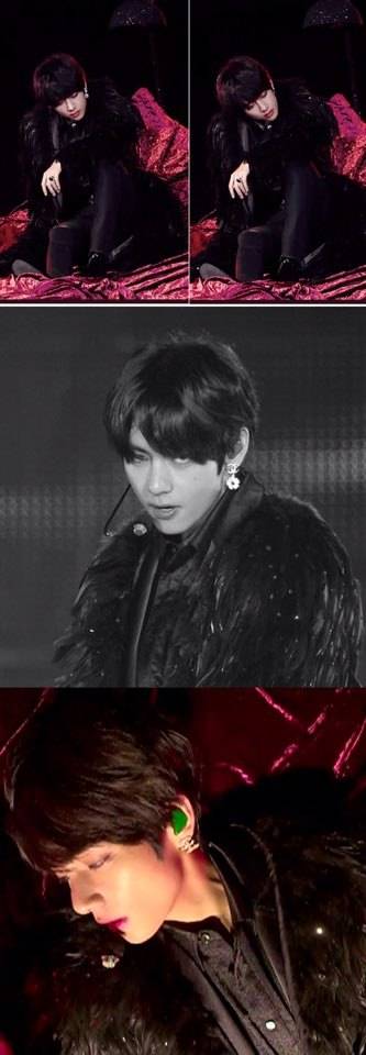 방탄소년단 뷔 서울 파이널 콘서트 브이앱 캡처