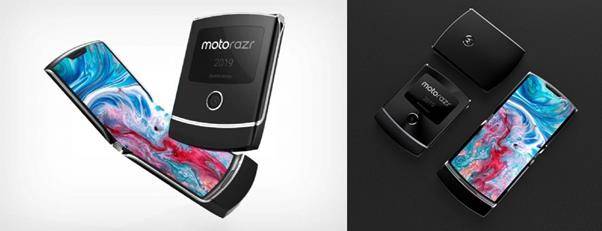 모토로라 폴더블폰 콘셉트 디자인. 얀코 디자인 캡처