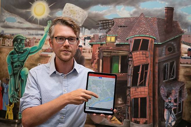 ⓒ시사IN 이명익빈집 조사용 애플리케이션을 개발한 제리 파펜도르 CEO.