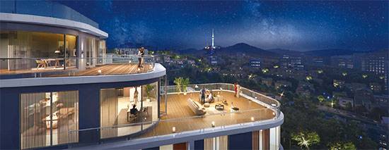 한남디에이치더로얄 남산 조망 테라스