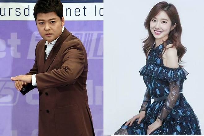 방송인 전현무(왼쪽)와 KBS 이혜성 아나운서 (사진=자료사진)