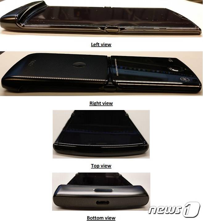 미국 FCC를 통해 유출된 모토롤라 레이저(Razr) 실물 사진 (안드로이드 폴리스 갈무리) © 뉴스1