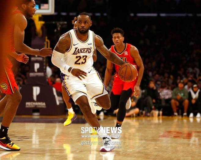 ▲ 르브론 제임스가 팀을 승리로 이끌었다.