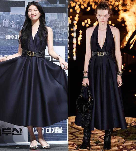 배우 배수지(수지), 크리스찬 디올 2020 리조트 컬렉션/사진=뉴스1, 크리스찬 디올