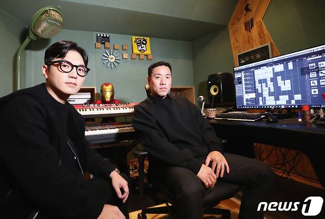 이단옆차기의 박장근,(왼쪽)과 함준석 / 뉴스1 © News1 권현진 기자