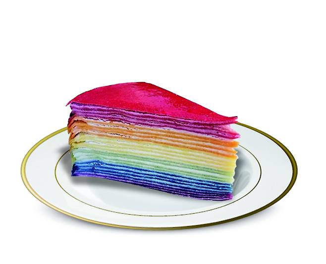 빌리엔젤의 케이크 ‘레인보우 크레이프’ [그레닉스 제공]