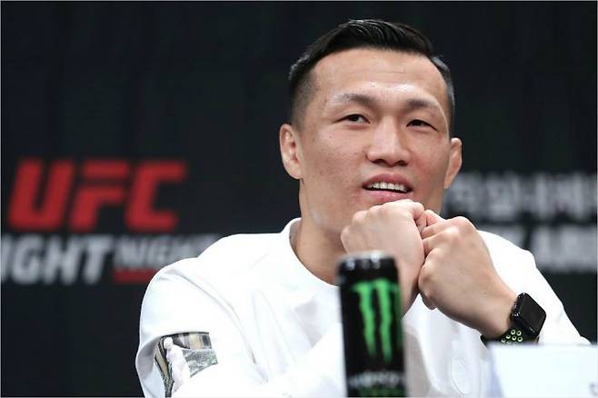 UFC 파이터 정찬성. 사진=에이클라 엔터테인먼트 제공