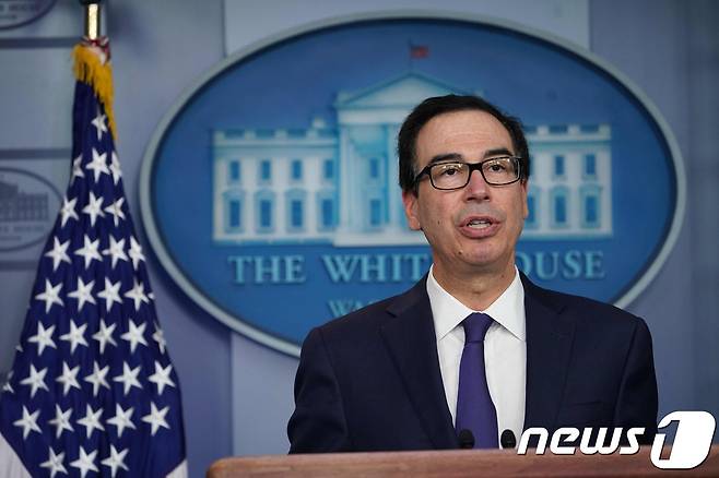 스티븐 므누신 미국 재무장관. © AFP=뉴스1 © News1 자료 사진