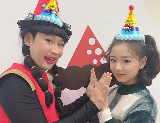 ‘보니하니’의 개그맨 박동근(왼쪽), 채연.