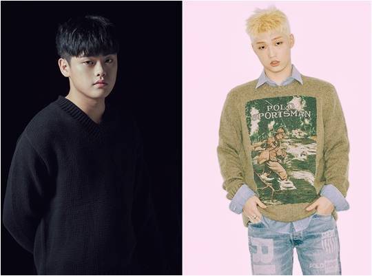 래퍼 빈첸(왼쪽), 하온./ 사진제공=로맨틱팩토리, 하이어뮤직