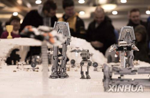 호주 캔버라 엑스포에 전시된 레고 스타워즈 [신화=연합뉴스]