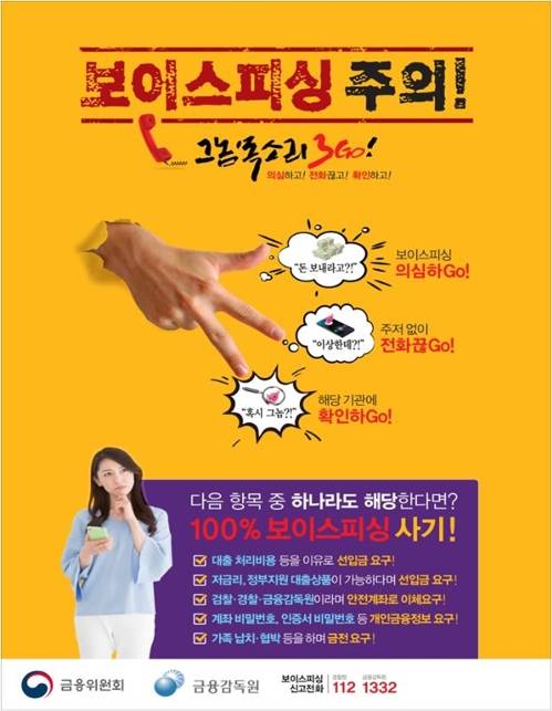 보이스피싱 경고 포스터 [금융위원회 제공]
