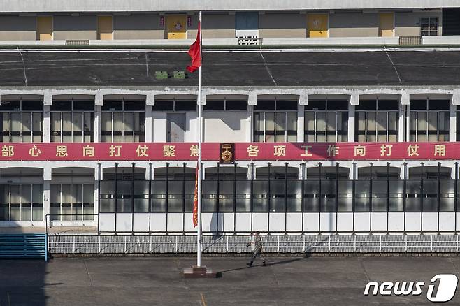 홍콩 주둔 인민해방군 막사.. © AFP=뉴스1