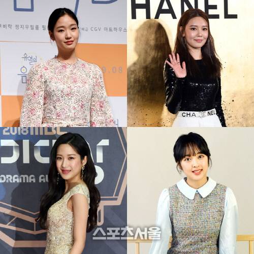 배우 김고은(왼쪽 위에서부터 시계방향으로), 최수영, 김보라, 문가영. 사진 | 김도훈·박진업기자 dica@sportsseoul.com
