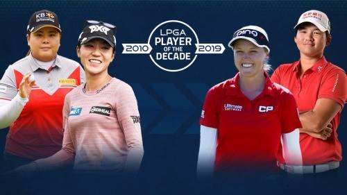 지난 10년간의 최고 여자선수 팬투표가 박인비와 브룩 핸더슨의 결승전을 맞았다.