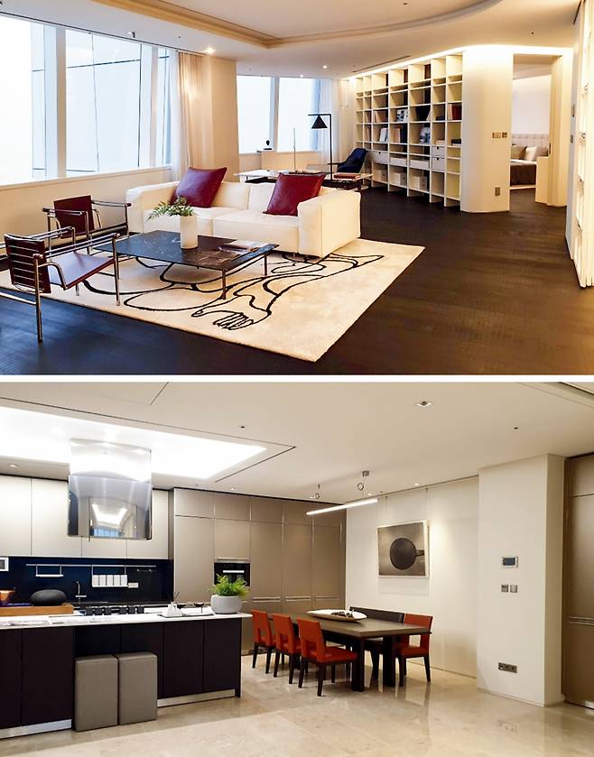 롯데월드타워 ‘시그니엘 레지던스’ 내부. / 사진제공=롯데물산