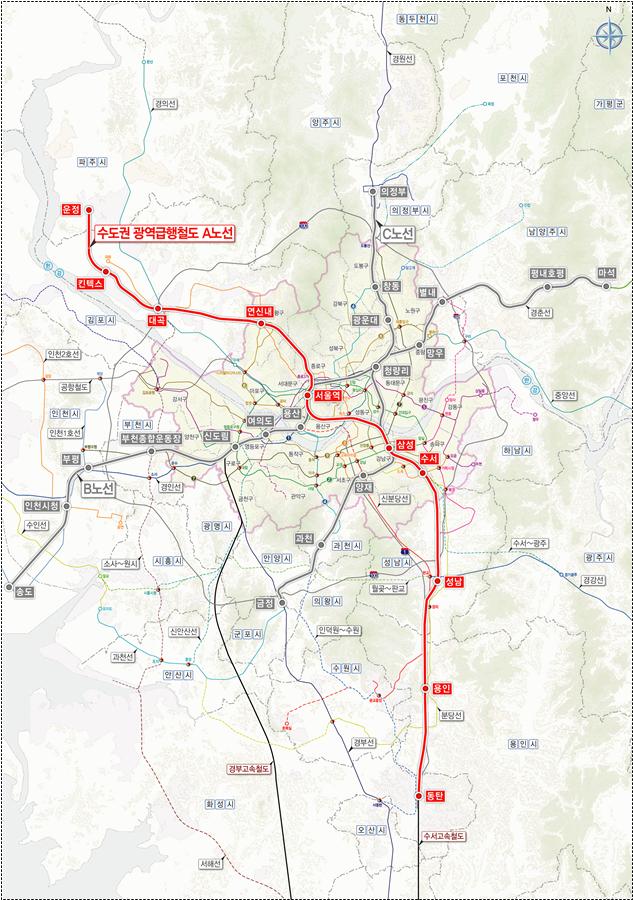 GTX-A 노선도. /사진=국토부