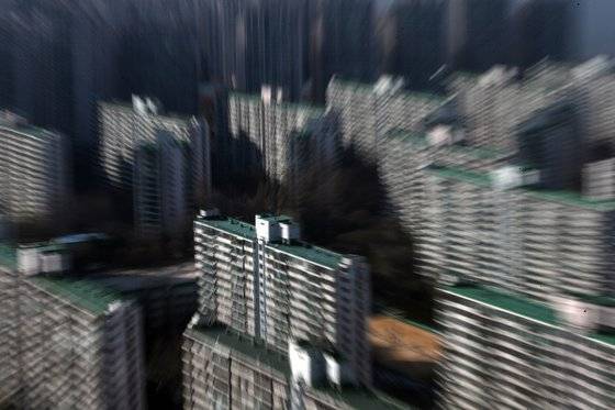 지난 15일 오후 서울 송파구 일대 아파트 단지의 모습. [연합뉴스]