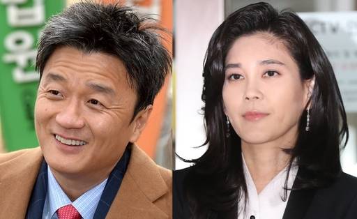 이부진 호텔신라 사장(오른쪽)과 임우재 전 삼성전기 상임고문.