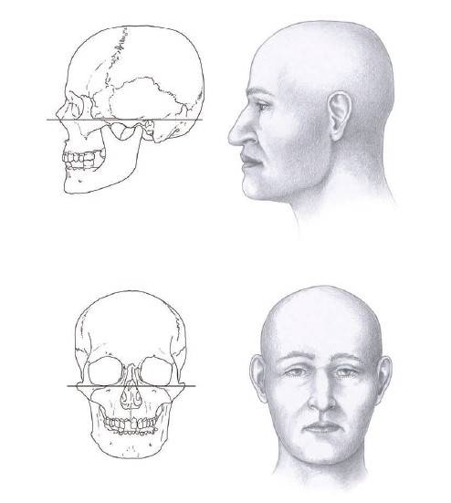 카타르 토베 고분군 출토 인골 복원 모습 [국립문화재연구소 제공]