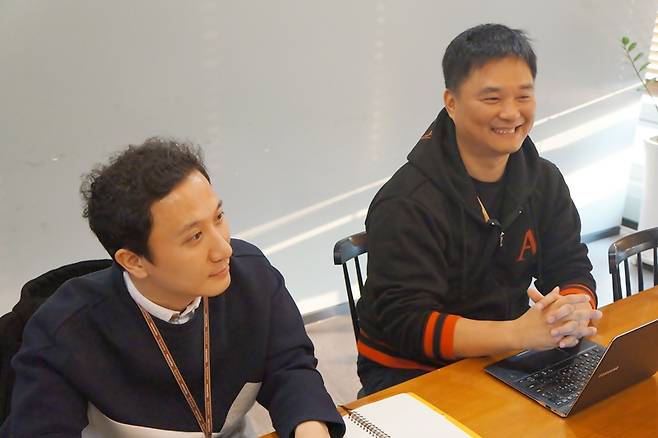 이데아게임즈 홍광민 PD(좌), 권민관 대표(우)