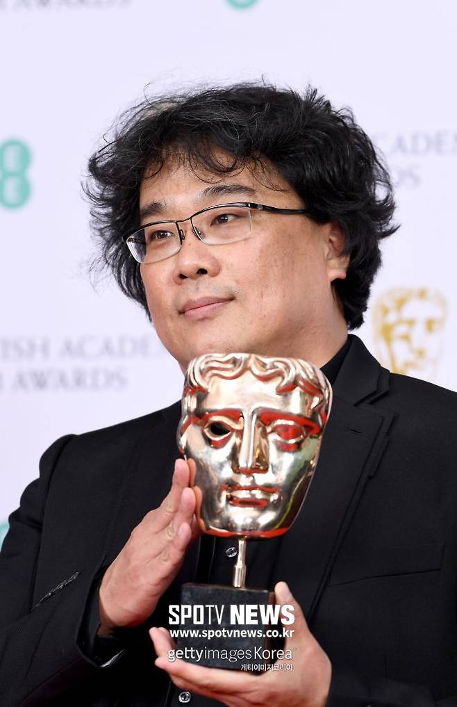 ▲ 영국아카데미(BAFTA) 시상식의 봉준호 감독. ⓒ게티이미지