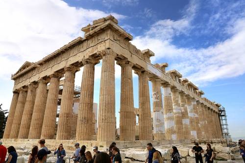 아테네의 수호신 아테나를 위해 지은 파르테논 신전 [사진/한미희 기자]