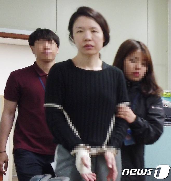전 남편과 의붓아들 살인 혐의로 기소된 고유정. /© News1