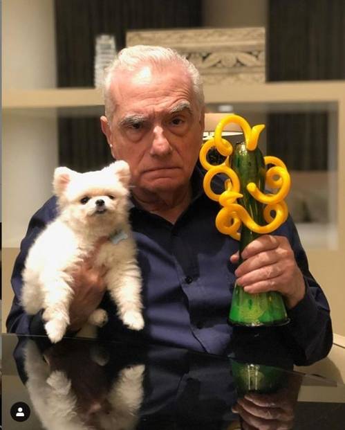 마틴 스코세이지 감독 [스코세이지 감독 인스타그램 계정 캡처=연합뉴스] 스코세이지 감독이 오스카 시상식이 끝난 뒤 자신의 인스타그램 계정에 올린 사진. 2020.2.11