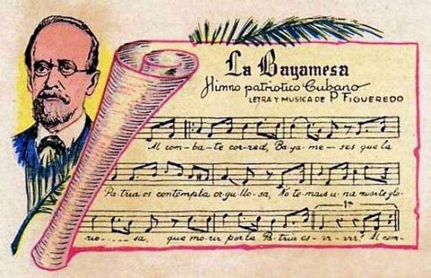쿠바 국가 '바야모의 노래'가 제1차 독립전쟁이 시작되던 1868년 발표됐다. 왼쪽 인물이 작사 작곡자 페드로 피게레도. uneac.org.cu