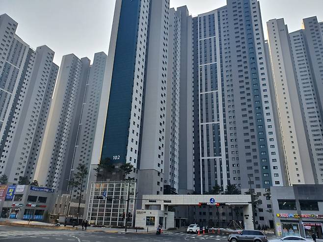 경기도 의왕시 포일동 인덕원푸르지오엘센트로의 모습. [헤럴드경제DB]