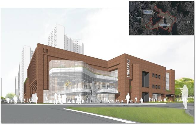 △ 별빛마루도서관 조감도 및 건립위치 [이미지 = 부천시립도서관 공식 홈페이지]