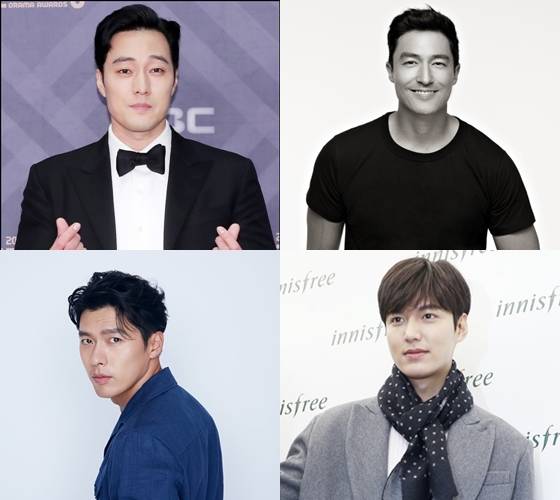 (왼쪽위부터 시계방향) 소지섭, 다니엘 헤니, 이민호, 현빈 / 사진=스타뉴스, 각 소속사 제공