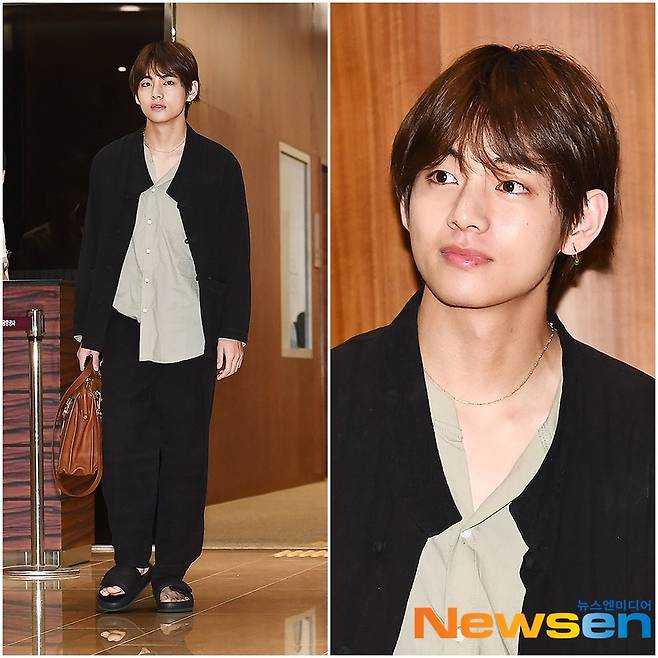 2019년 7월 17일 김포공항 입국, 순정만화를 뚫고 나온 듯한 비주얼