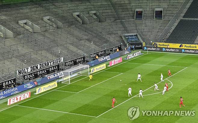 11일 FC쾰른과 묀헨글라트바흐 간의 분데스리가 무관중 경기 [AP=연합뉴스]