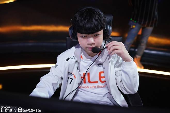 서포터에서 원거리 딜러로 포지션을 바꾼 한화생명e스포츠의 '비스타' 오효성.