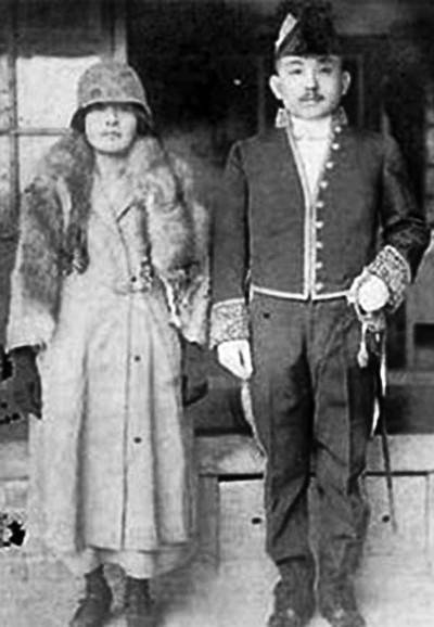 구미 유람을 떠나기 전 나혜석·김우영 부부.