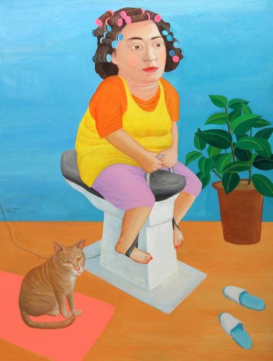 최석운, 'Horse Riding', (259x193.9cm, Acrylic on canvas, 2019-20).[사진 갤러리나우]