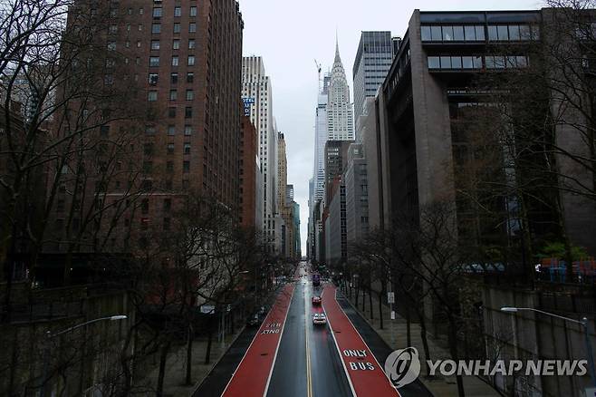 텅 빈 뉴욕 시내 [AFP=연합뉴스]