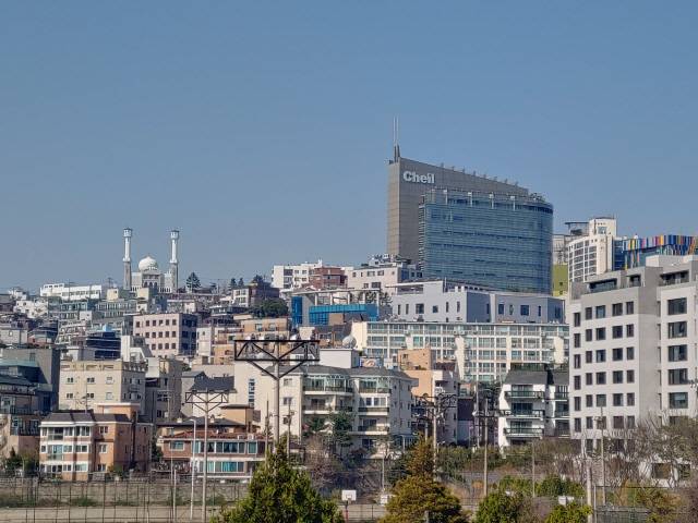 한남동에서 바라본 이태원 풍경. /사진=고병기기자