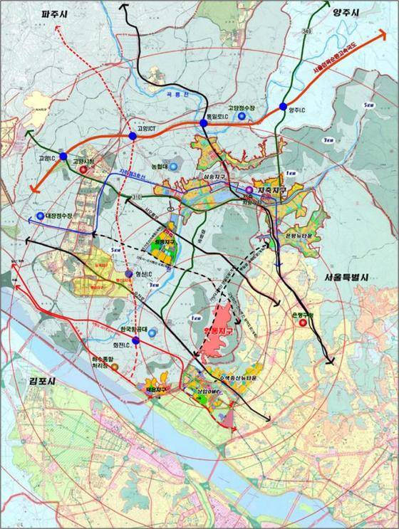 고양향동지구 위치도.(LH 제공) © News1