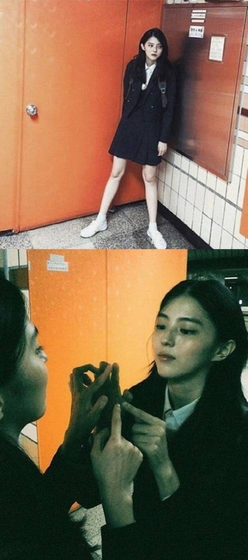 배우 한소희. 출처|온라인 커뮤니티