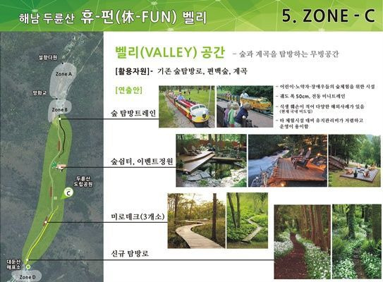 해남군이 120억원 투입해 유네스코 세계유산으로 지정된 대흥사 권역에 전국 최초로 테마가 있는 길 정원을 조성한다. (사진=해남군 제공)