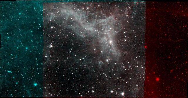 NASA의 스피처 우주망원경이 은퇴하기 며칠 전 지구에서 1,000광년 떨어져 있는 캘리포니아 성운의 모습을 촬영했다. (사진=NASA/JPL-Caltech/Palomar Digitized Sky Survey)