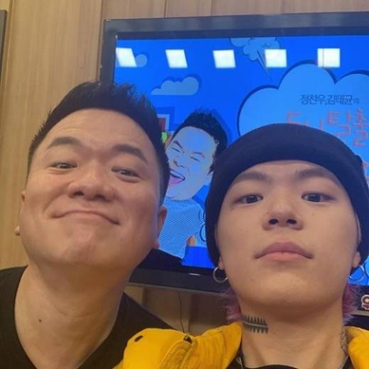 개그맨 김태균(왼쪽), 래퍼 키드밀리./사진=키드밀리 인스타그램 캡처