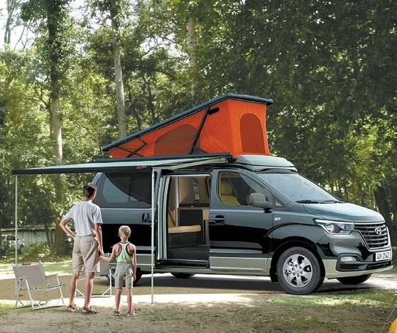 현대자동차의 스타렉스 캠핑카. 가격이 5000만원을 넘는다. [사진 현대자동차]